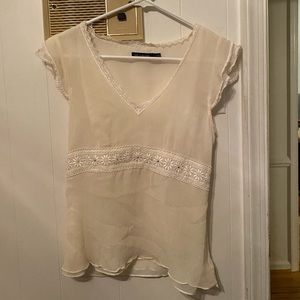 vintage floral lace blouse